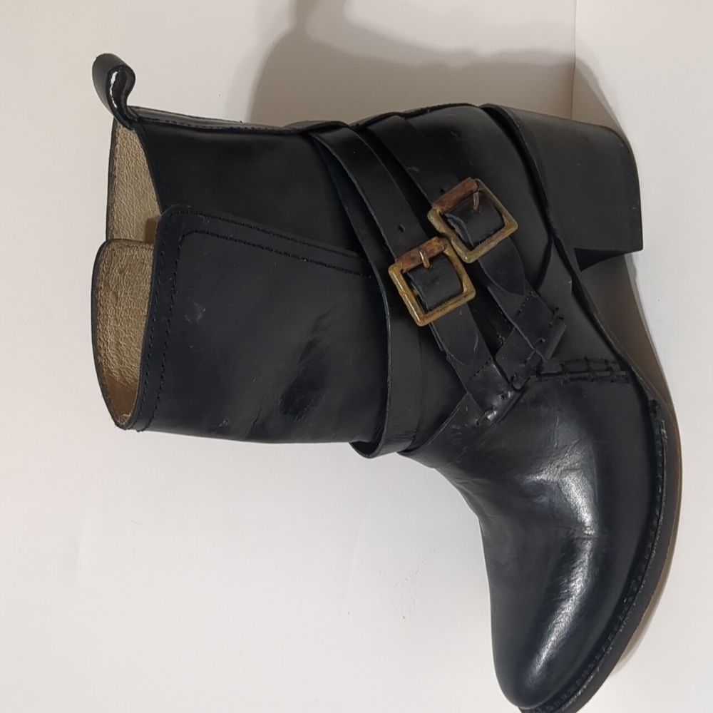 FREEBIRD by STEVEN Saint  black leather Boot women size 7 - Picture 2 of 16